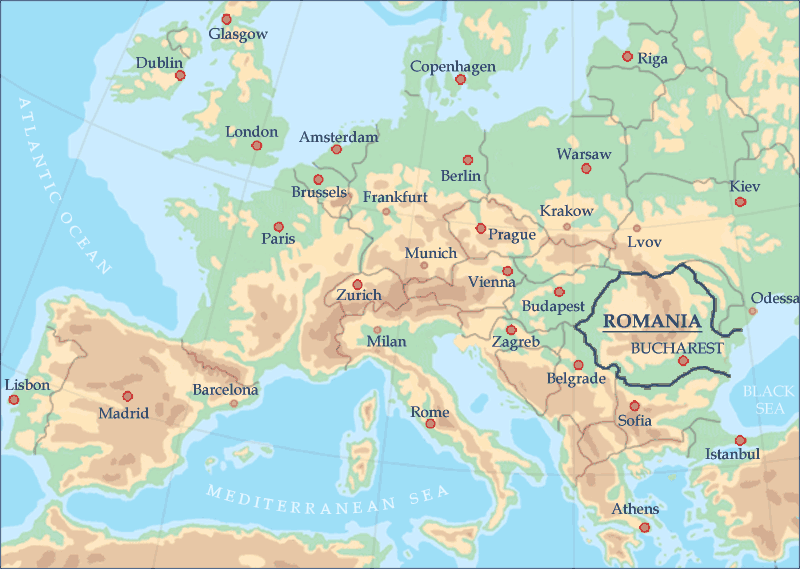 Romania – asezarea geografica Image